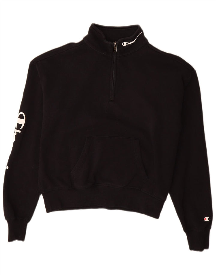 Champion Sudadera con gráfico extragrande para mujer UK 10 Small Black