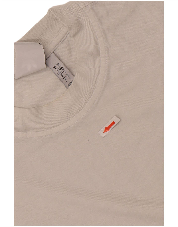 Adidas - Camiseta para hombre, talla grande, algodón blanco