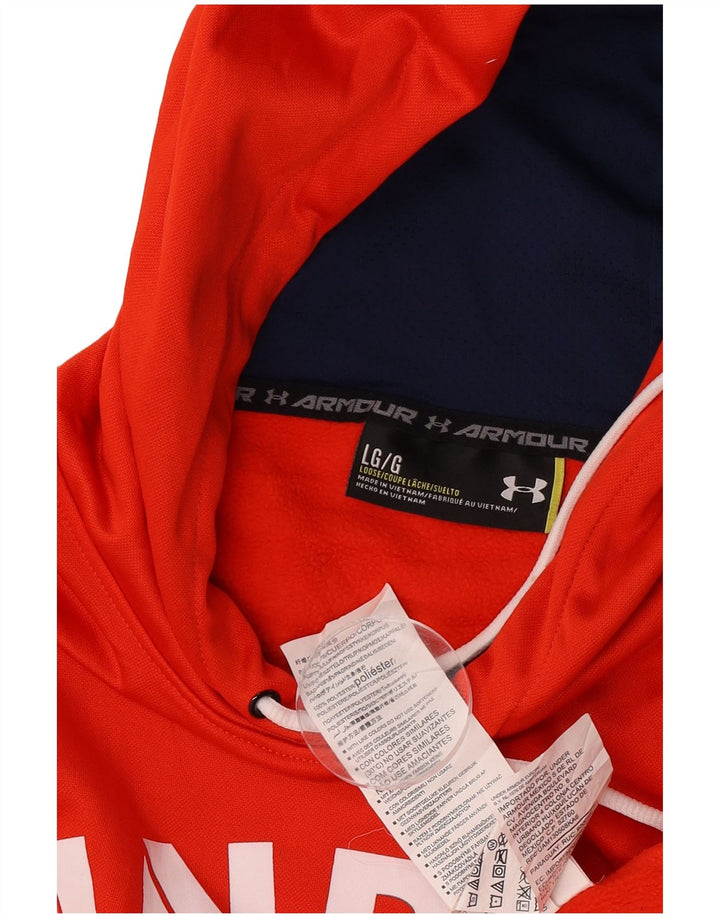 Under Armour Hombre Sudadera con capucha gráfica Jersey Grande Poliéster rojo