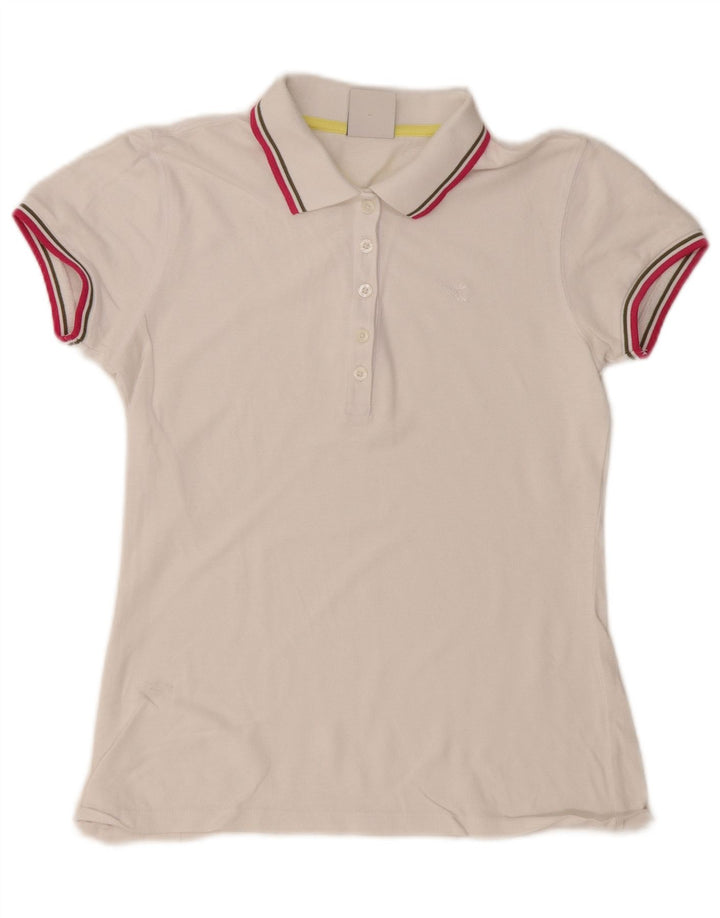Diadora Polo para mujer UK 10 Small White