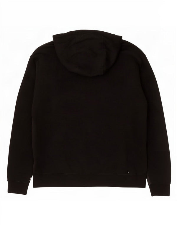 Nike Sudadera con capucha y cremallera gráfica para hombre XL Algodón negro con bloques de color
