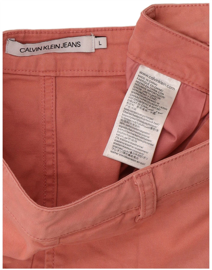 Calvin Klein Minifalda para Mujer Grande W32 Algodón Rosa