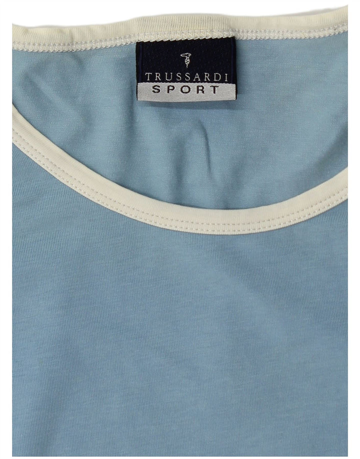 Trussardi Hombre Camiseta Top Grande Azul