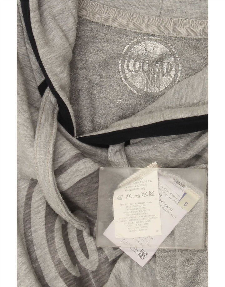 Colmar Hombre Sudadera Con Capucha Gráfica Jersey Pequeño Gris Algodón