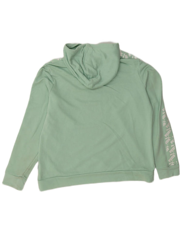 Puma Sudadera con capucha gráfica para mujer UK 18 XL Algodón verde