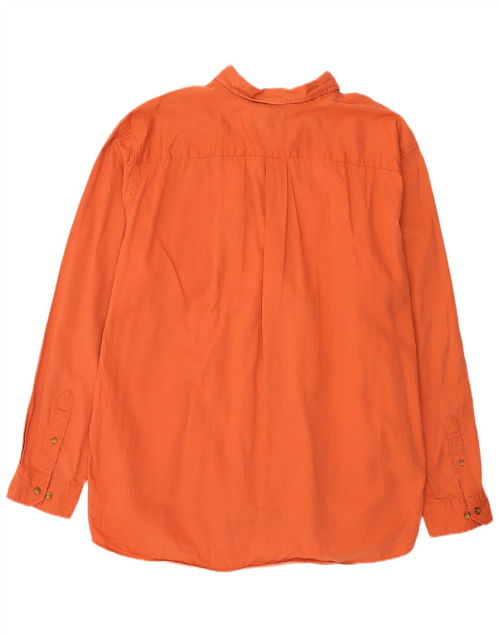Eddie Bauer Camisa para hombre 2XL Algodón naranja