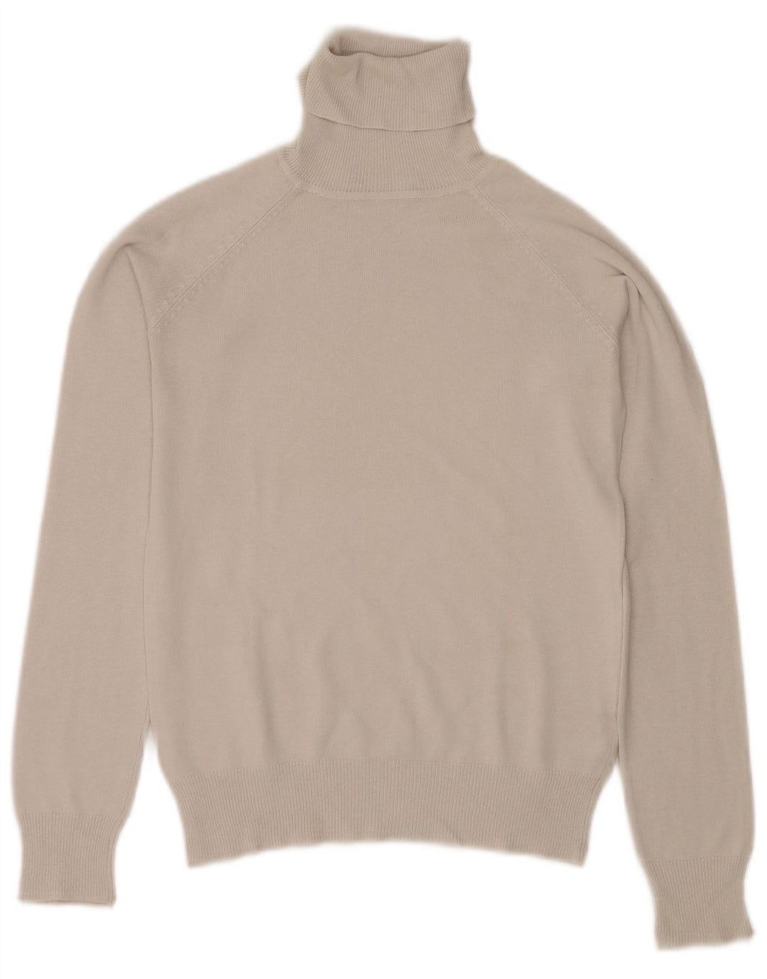 Zara Mujer Roll Neck Jumper Sweater UK 10 Small Gris Algodón