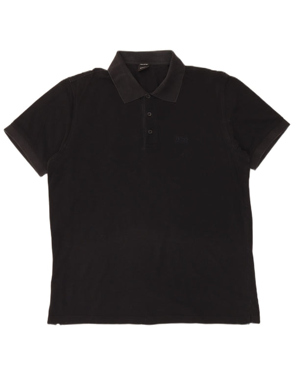 Polo HUGO BOSS Hombre XL Algodón Negro