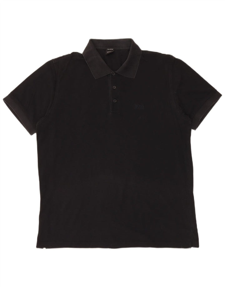 Polo HUGO BOSS Hombre XL Algodón Negro