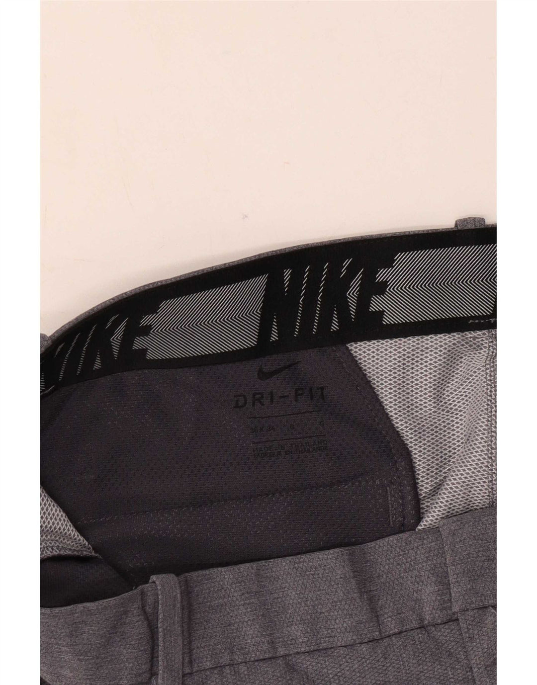 Pantalón chino recto Dri Fit para hombre Nike W36 L34 Poliéster gris