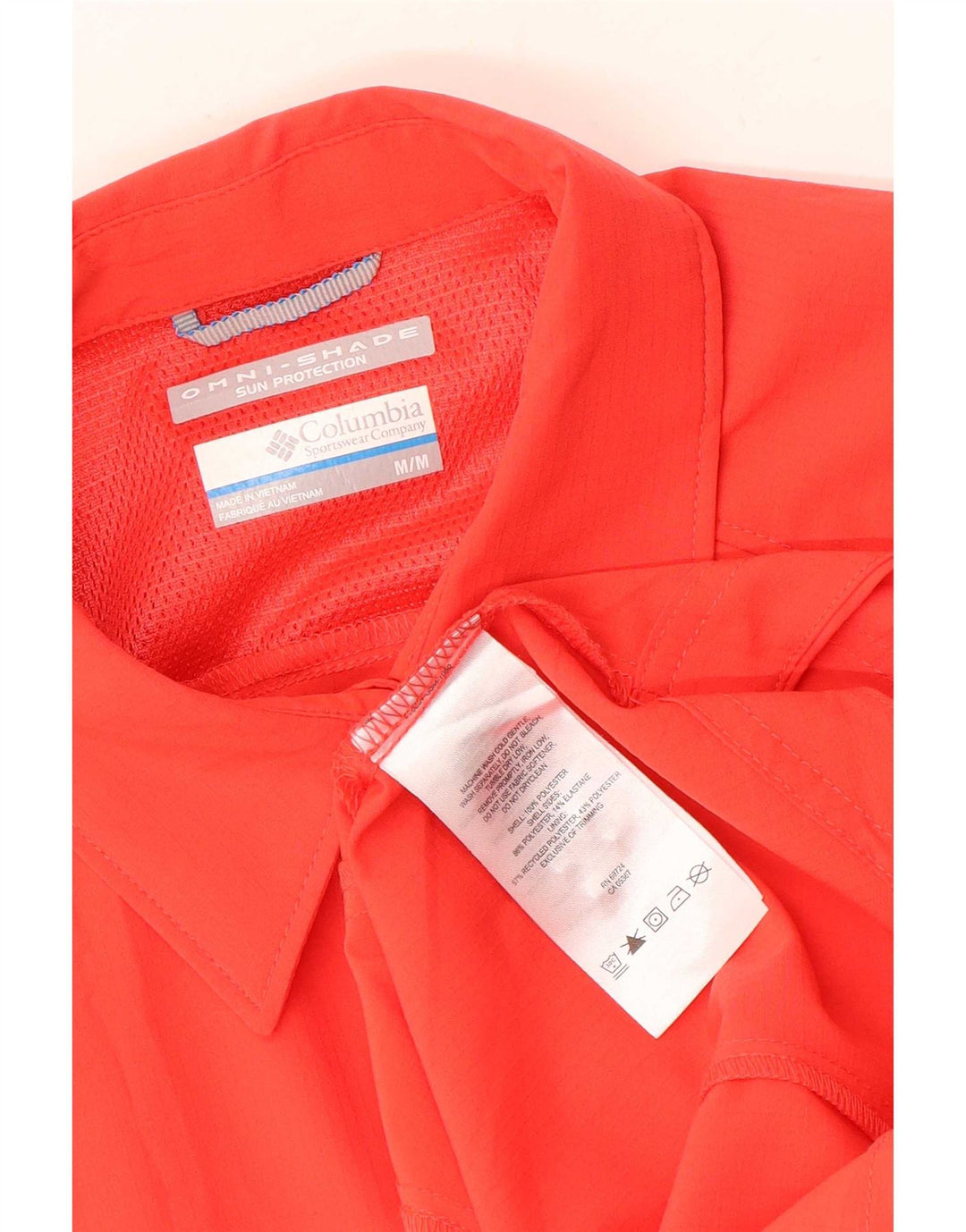 Camisa Columbia Omni-Shade para mujer UK 40 Poliéster naranja mediano