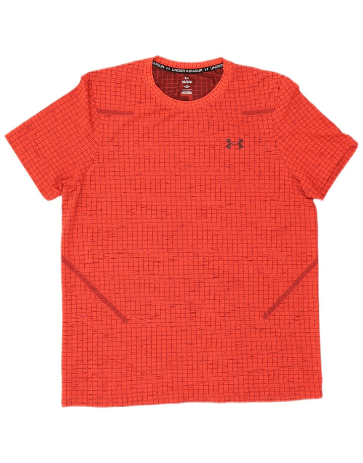 Under Armour - Camiseta gráfica para hombre, talla grande, nailon rojo