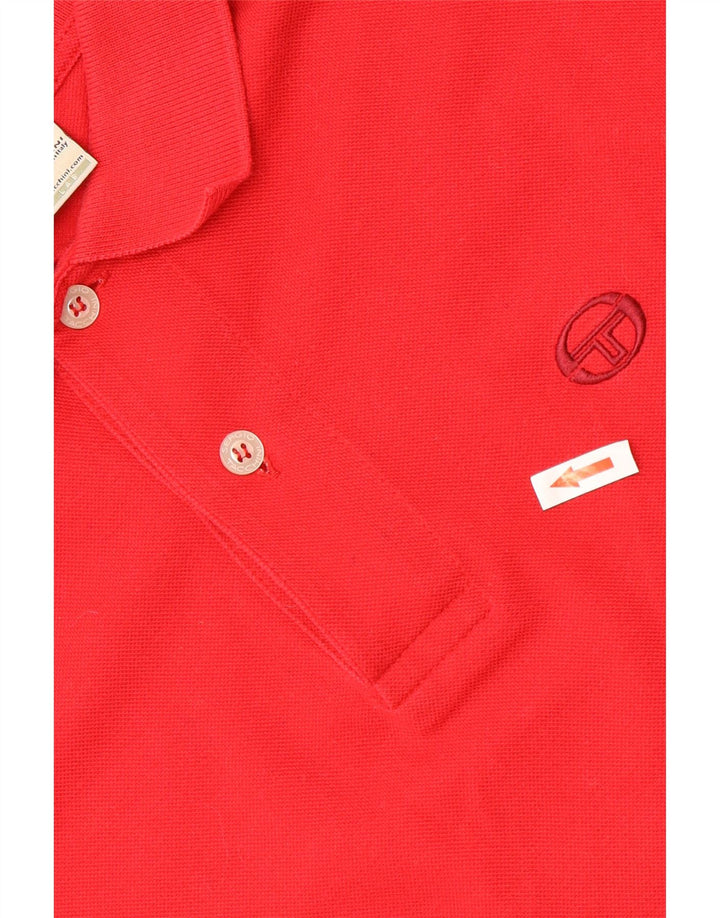 SERGIO TACCHINI Polo para hombre IT 46 Small Rojo Algodón