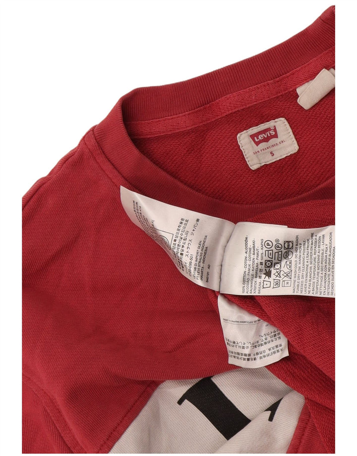 Levi's Hombre Sudadera Gráfica Jumper Small Rosa Colorblock Algodón