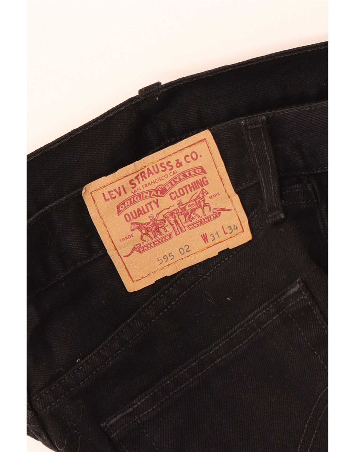 Levi's Vaqueros rectos 595 para hombre W31 L29 Negro