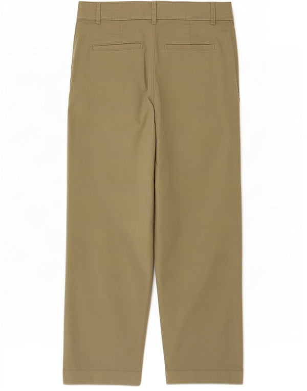 Zara Pantalón chino recto para mujer EU 38 Small W28 L26 Caqui