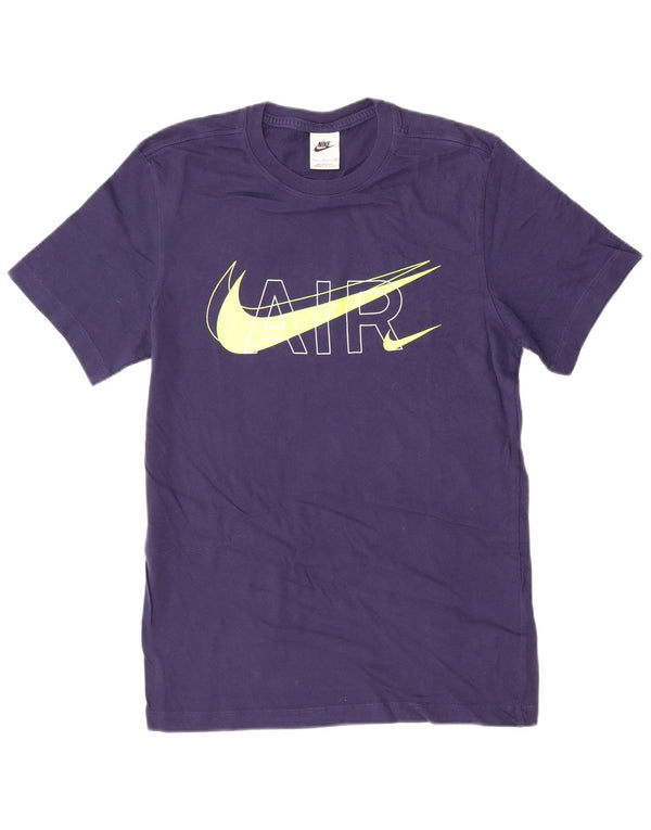 Nike - Camiseta gráfica para hombre, talla pequeña, algodón azul marino