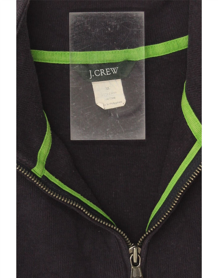 J. CREW Mens Tracksuit Top Jacket XL Navy Blue Cotton Vintage J. Crew and Second-Hand J. Crew from Messina Hembry 