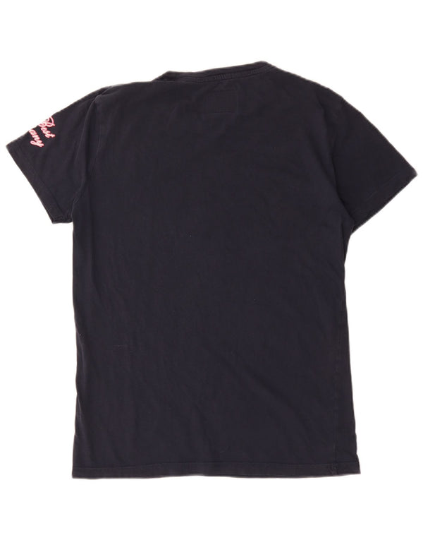 Best Company Camiseta gráfica para hombre Top Medium Azul marino Algodón