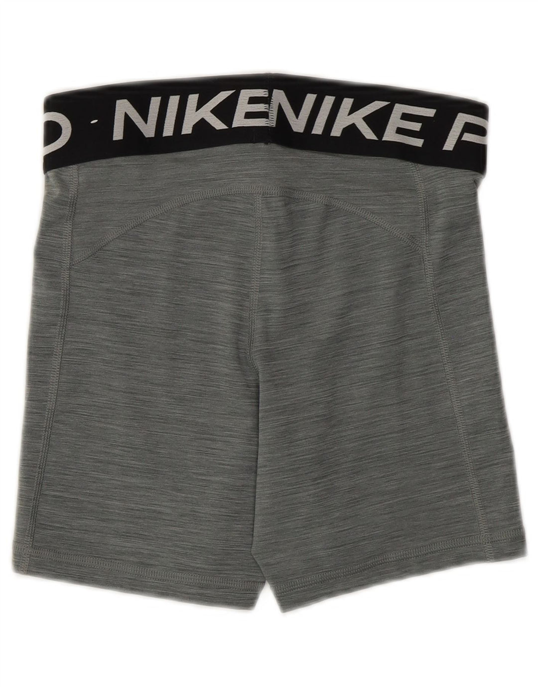 NIKE Pantalones cortos deportivos Dri Fit Graphic para mujer UK 10 Pequeño poliéster gris