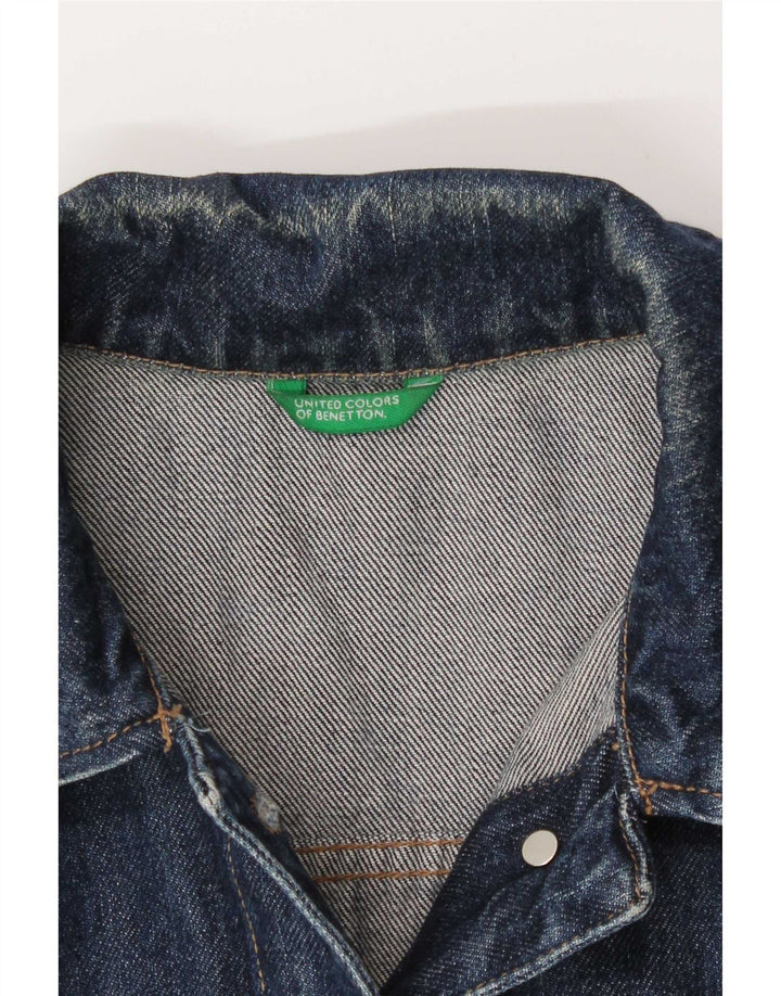 Benetton Chaqueta Vaquera Mujer UK 40 Small Azul