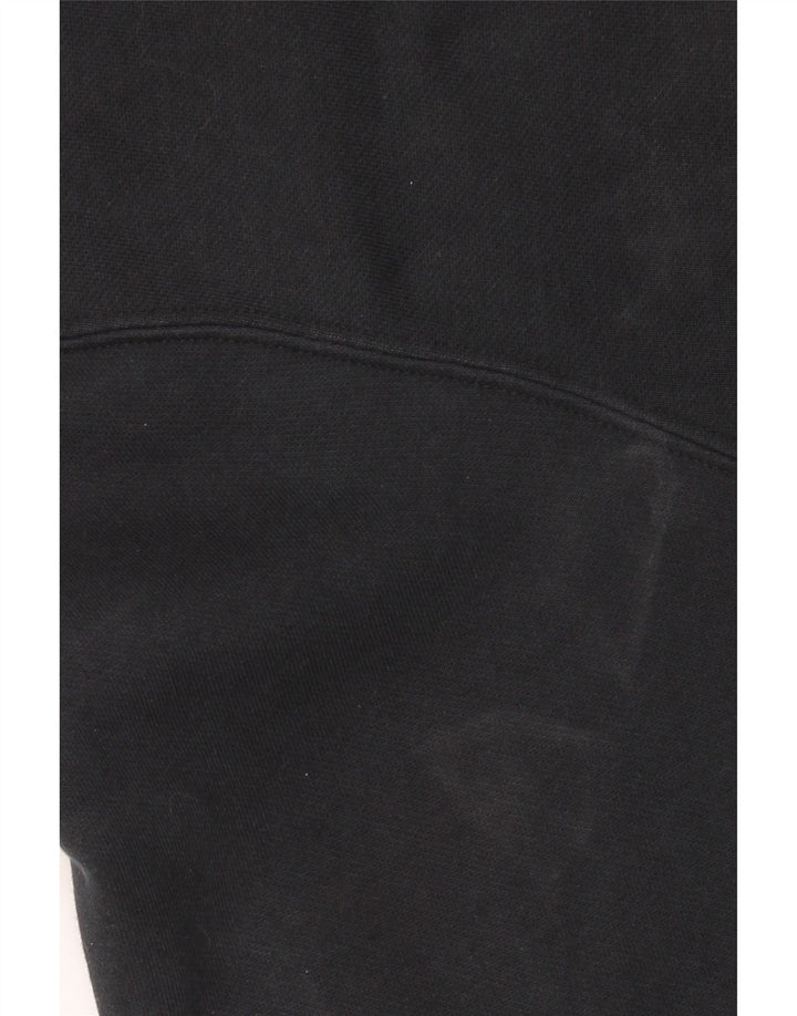 PUMA Chaqueta superior de chándal con gráfico para hombre, talla grande, algodón negro