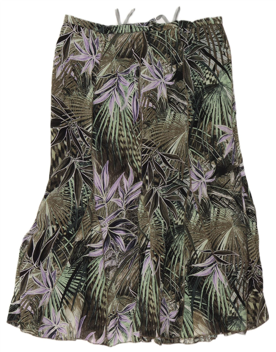 GELCO Falda trompeta de cintura alta para mujer UK 16 Large W32 Verde Floral