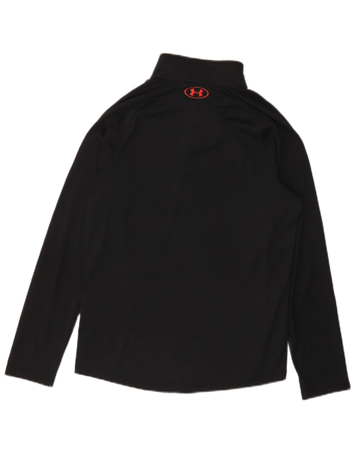 Under Armour Hombre Zip Neck Jersey Chándal Top Pequeño Camuflaje Negro