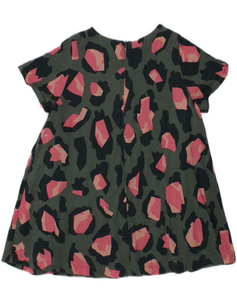 KENZO Baby Girls Abstract Pattern A-Line Dress 18-24 Months Green Cotton Vintage Kenzo and Second-Hand Kenzo from Messina Hembry 