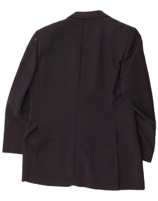 Ermenegildo Zegna Chaqueta tipo blazer con 1 botón para hombre UK 38 Medium Black Classic