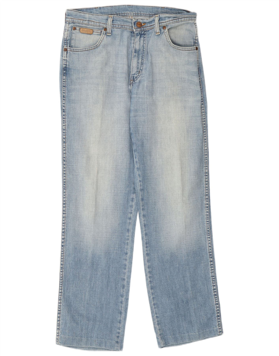 Wrangler Vaqueros rectos elásticos Texas para hombre W32 L31 Algodón azul