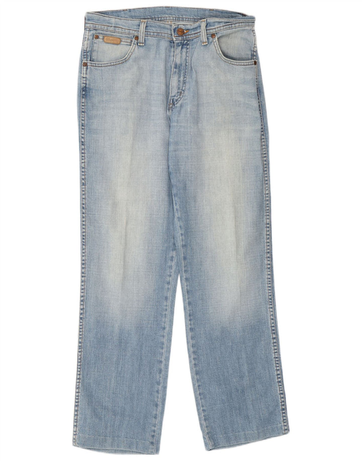 Wrangler Vaqueros rectos elásticos Texas para hombre W32 L31 Algodón azul