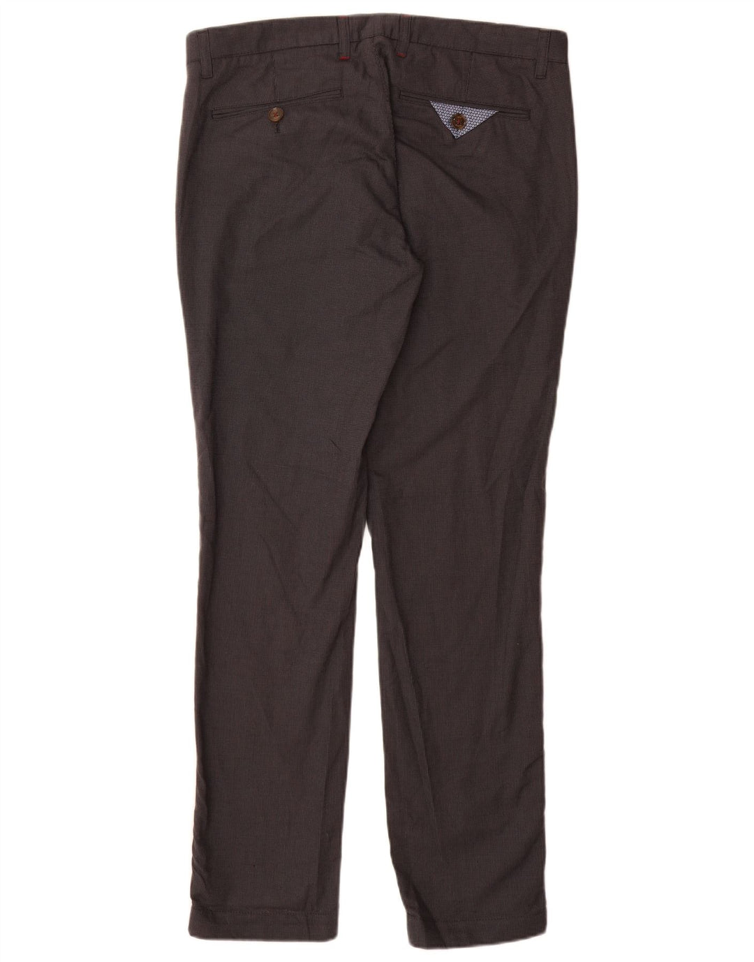 Pantalones de traje ajustados para hombre de Ted Baker W34 L32 Algodón gris