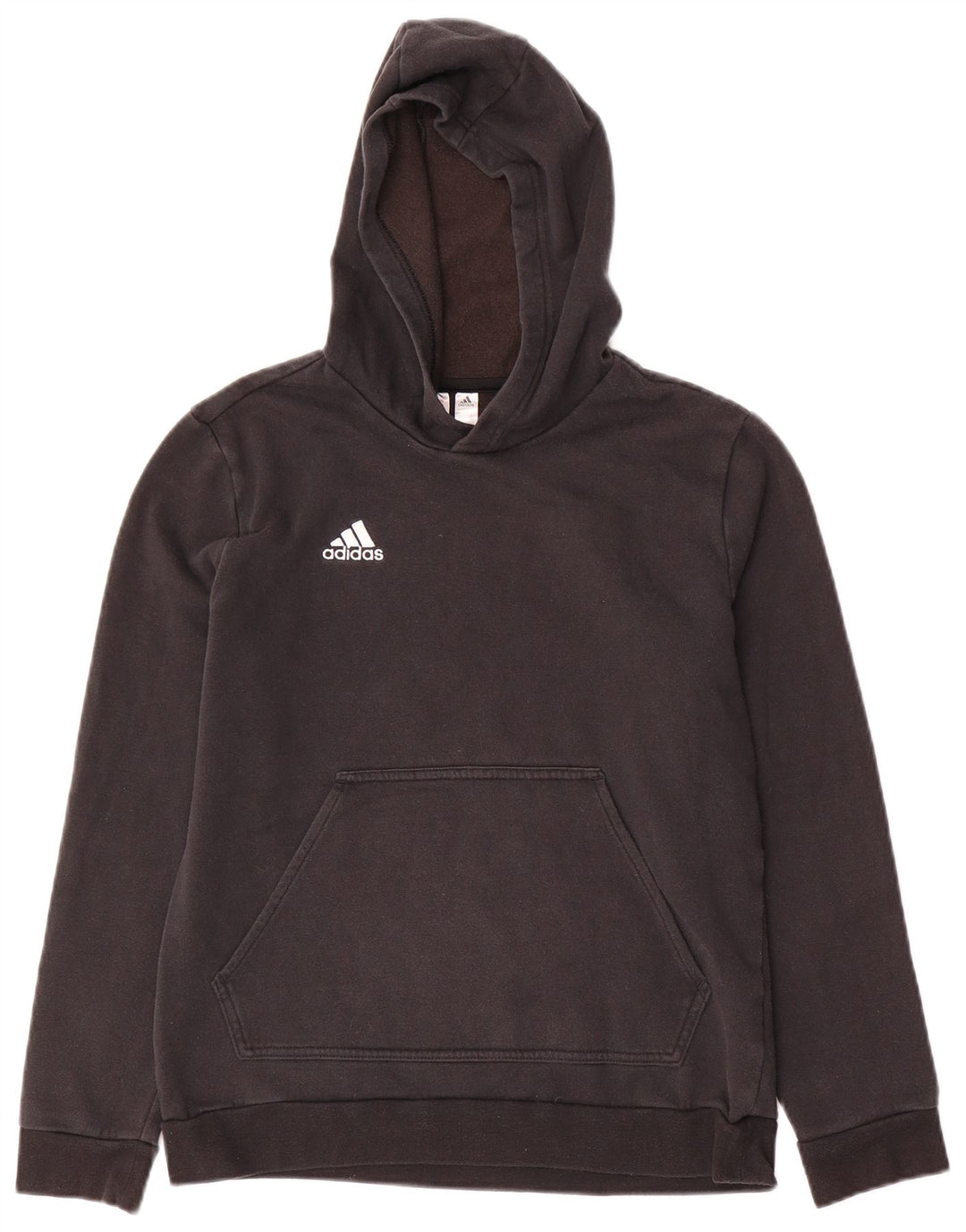 ADIDAS Sudadera con capucha para niño 13-14 años Negro Algodón