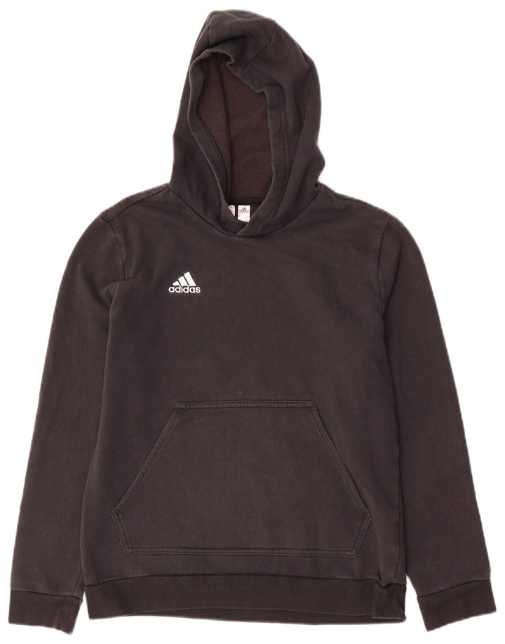 ADIDAS Sudadera con capucha para niño 13-14 años Negro Algodón