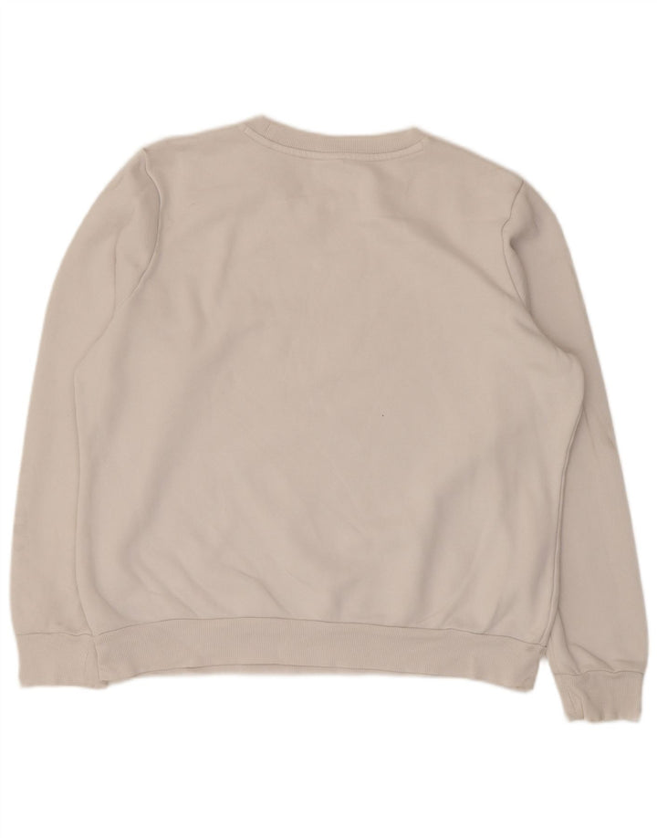 Puma Sudadera Gráfica para Hombre Jersey Grande De Algodón Blanco