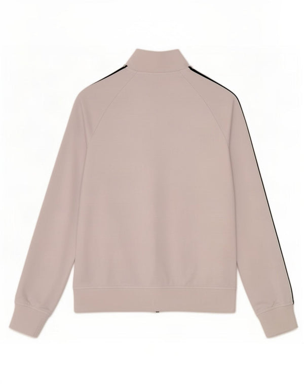 Kappa Mujer Gráfico Chándal Top Chaqueta UK 10 Small Blanco Colorblock