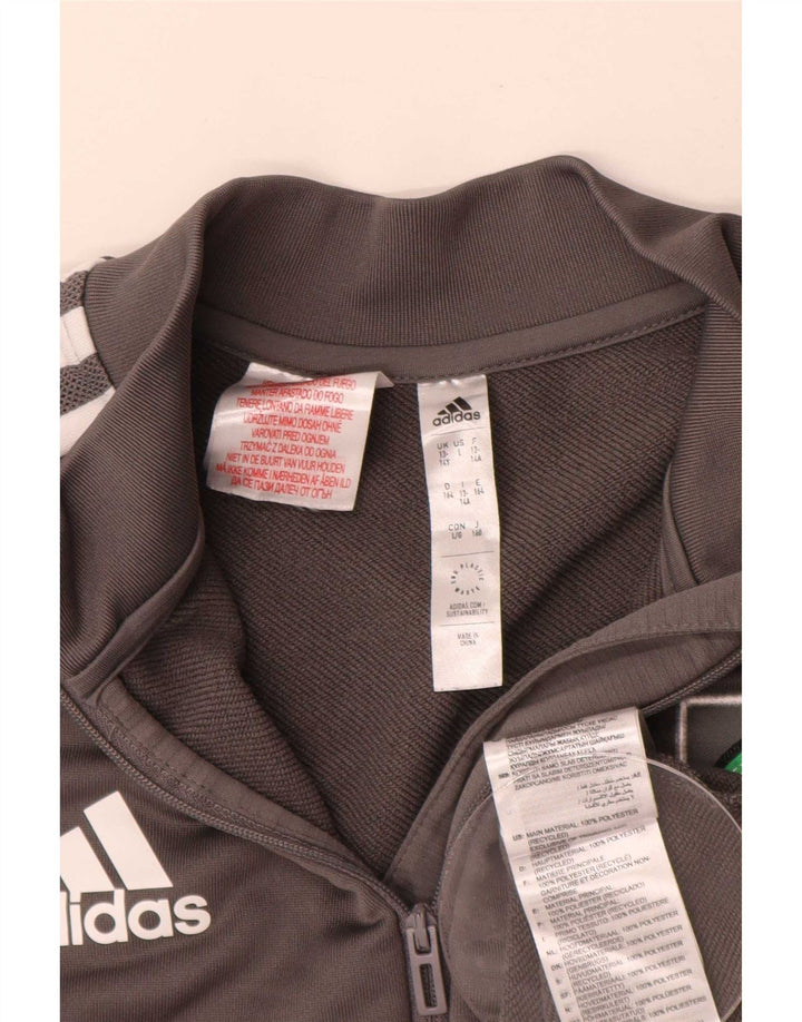 Adidas - Chándal gráfico para niños, 13-14 años, Gris