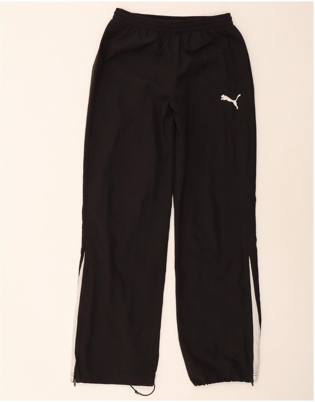 PUMA Pantalones de chándal para niño 15-16 años Negro Poliéster color block