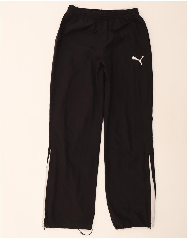 PUMA Pantalones de chándal para niño 15-16 años Negro Poliéster color block