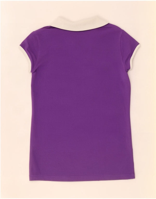 Polo Lacoste para mujer Talla 38 Algodón color block mediano morado