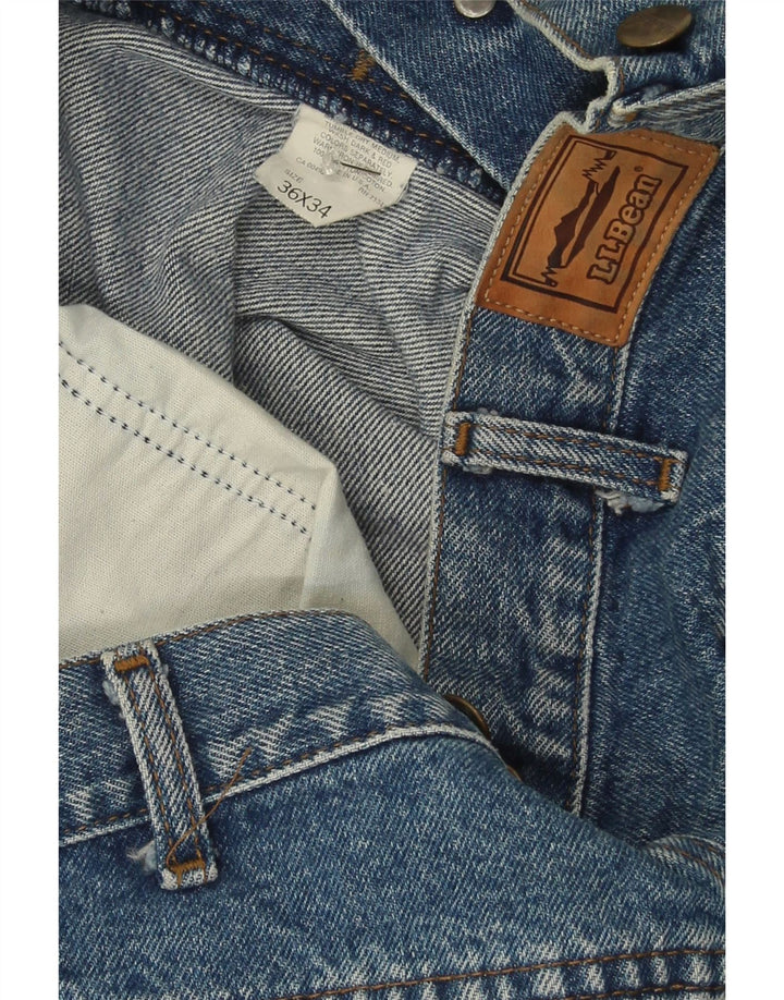L.L.BEAN Mens Straight Jeans W36 L30 Blue Cotton Vintage L.L.Bean and Second-Hand L.L.Bean from Messina Hembry 
