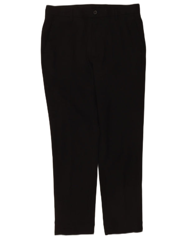 Marks & Spencer Pantalón chino ajustado para hombre W30 L29 Poliéster negro