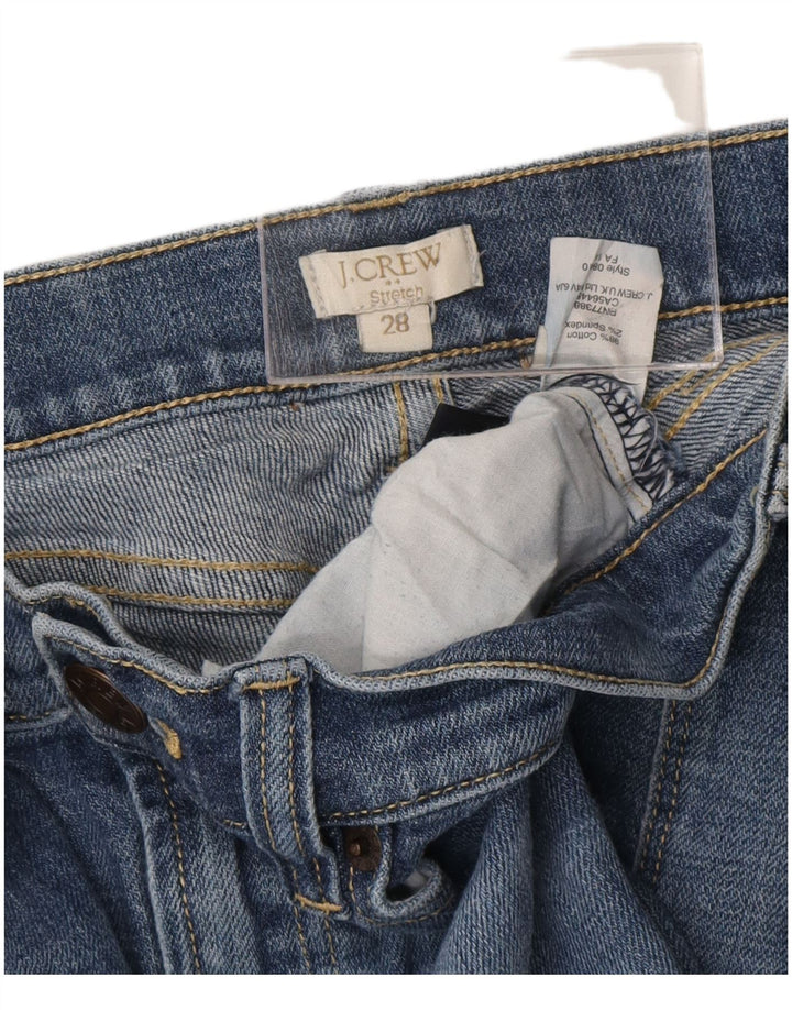 J. CREW Vaqueros recortados desgastados para mujer W28 25 Algodón azul
