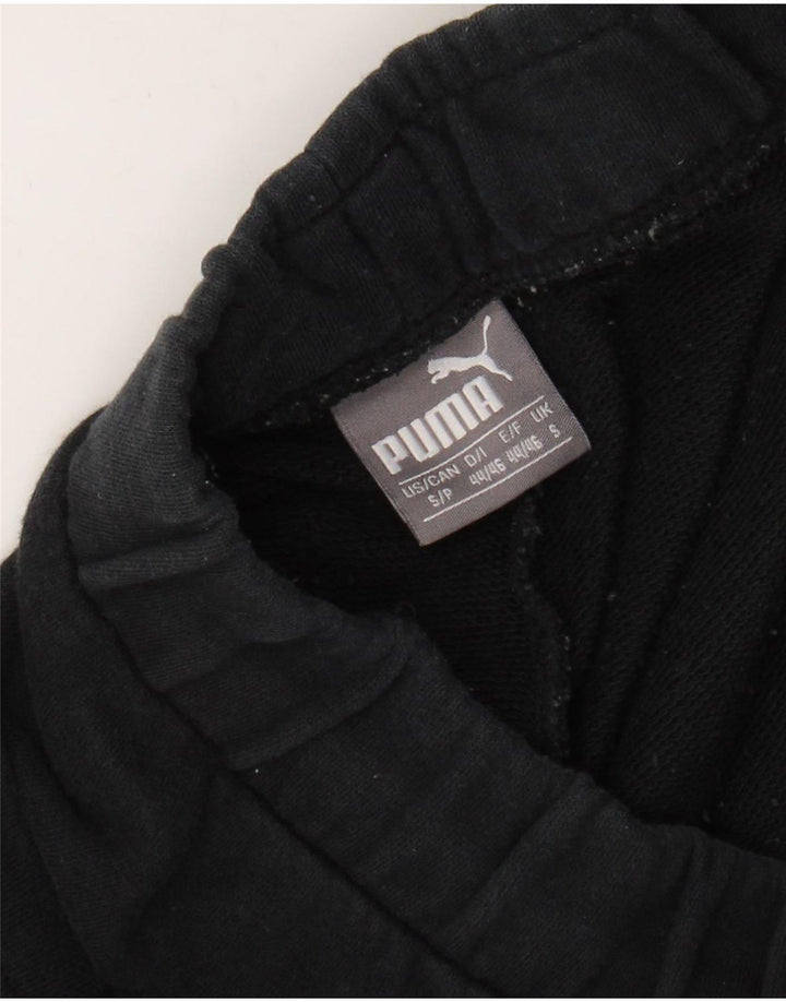 PUMA Shorts deportivos con gráficos para hombre, color negro pequeño, color block
