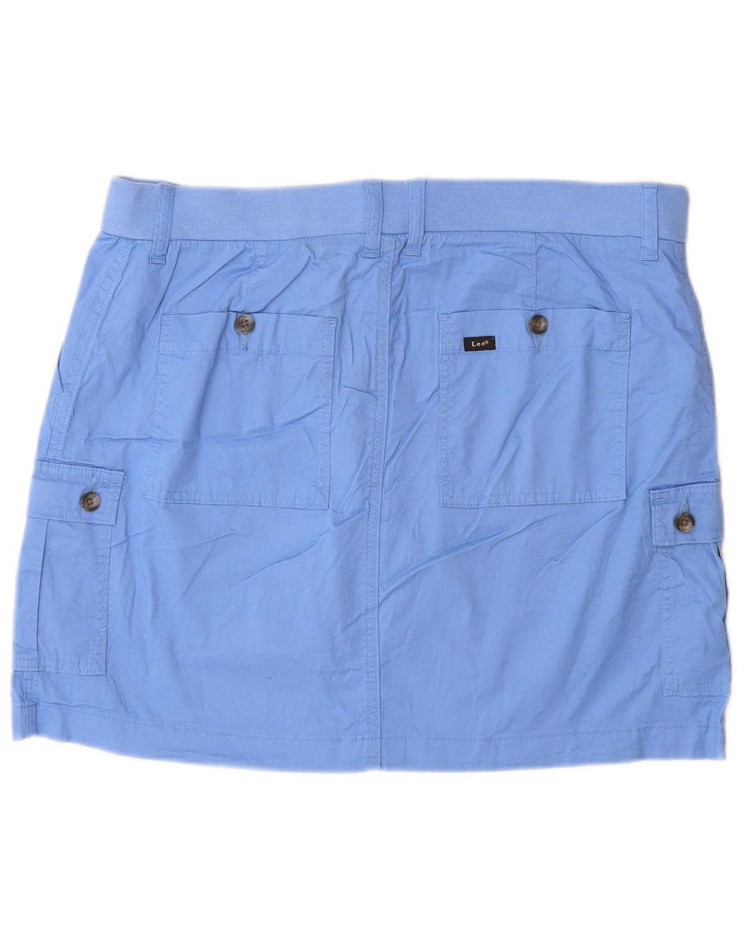 Lee Mini Falda Cargo para Mujer US 16 2XL W36 Algodón Azul