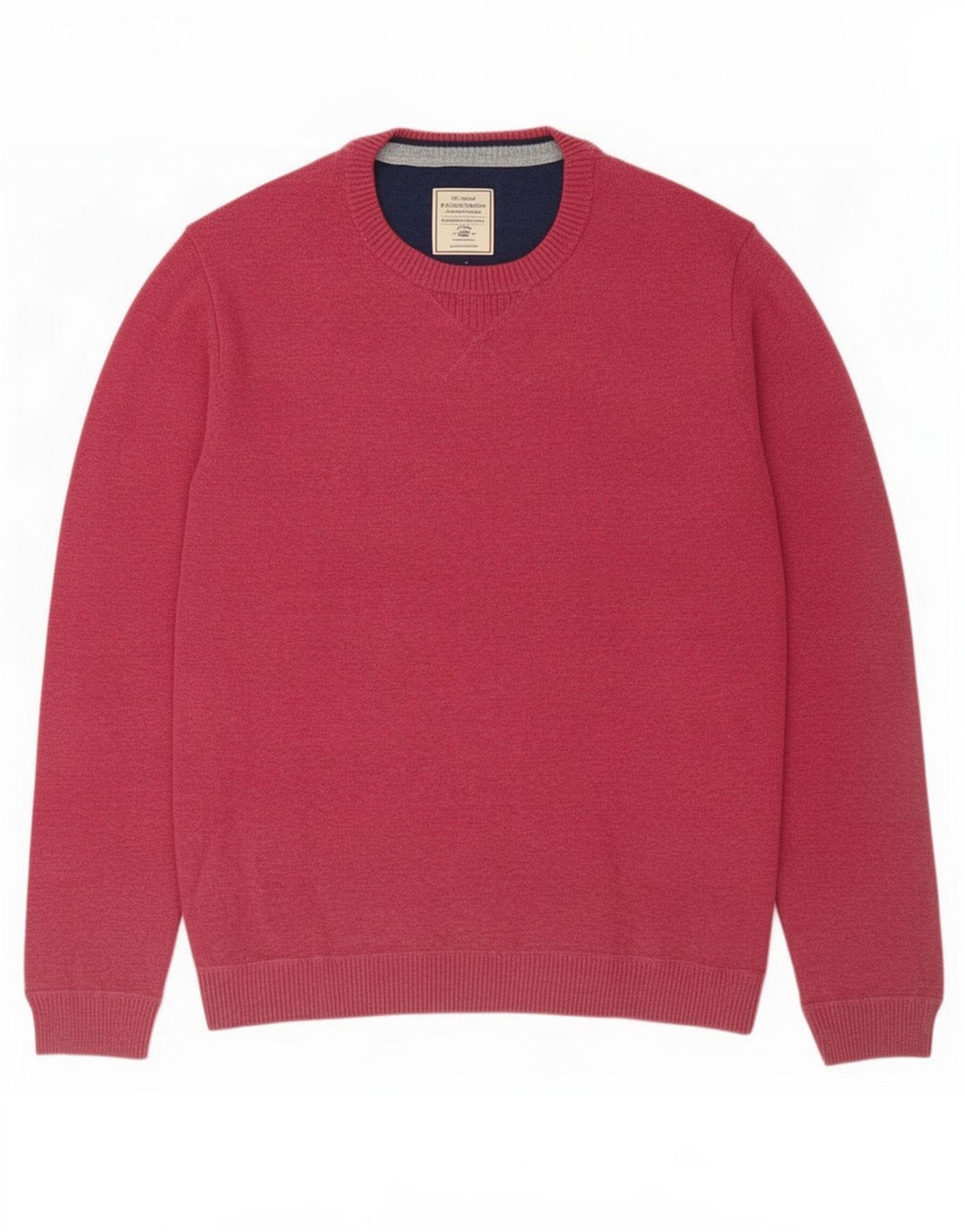 Jersey de cuello redondo para hombre Fat Face Algodón rosa grande