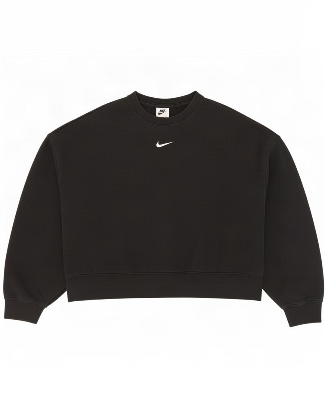 Nike - Sudadera extragrande para mujer, talla 10, algodón negro pequeño