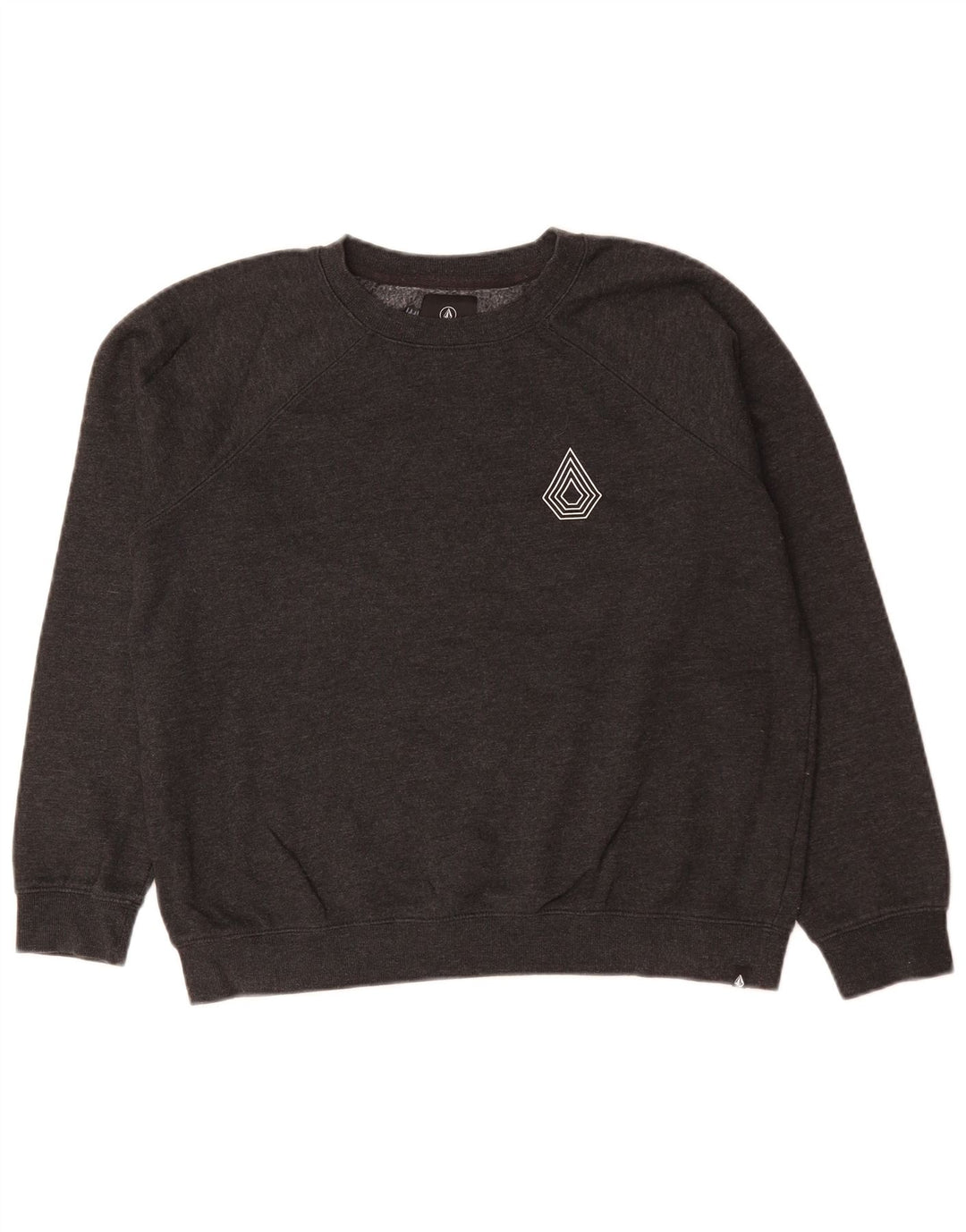Volcom Sudadera para mujer Jumper US 8 Algodón gris medio