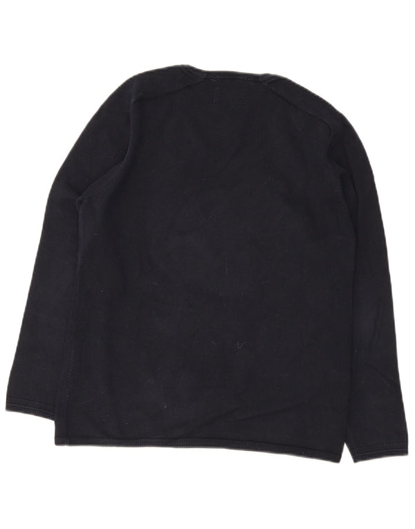 Zara Jersey con Cuello en V para Niños 11-12 Años Negro
